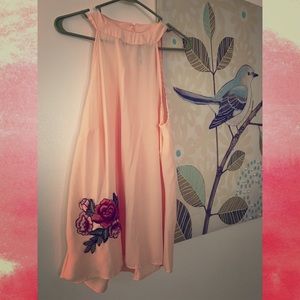 Rose flowers dressed blouse